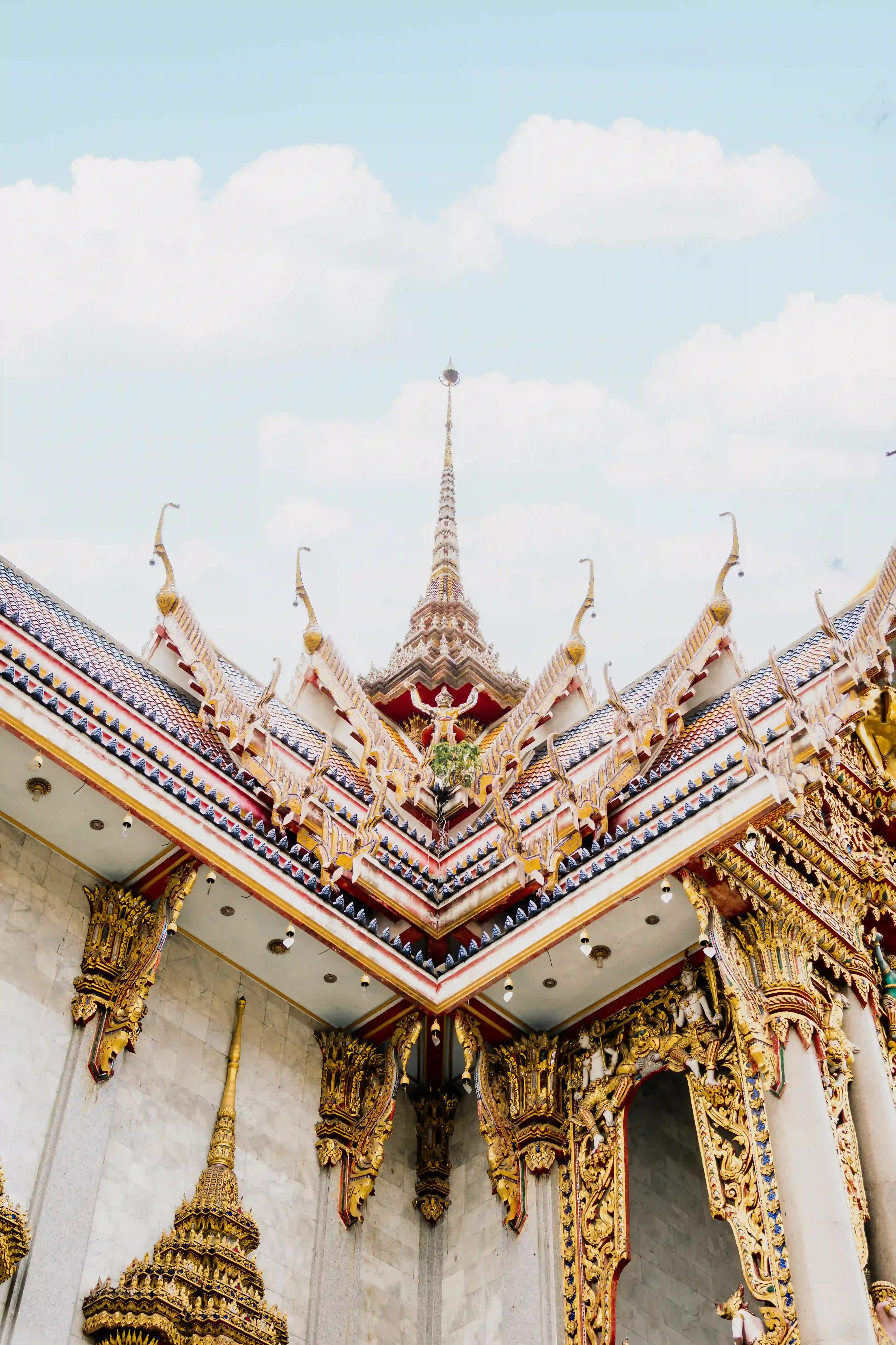 Roof spire — the temple's tall central finial